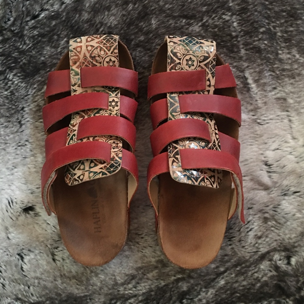 Haflinger leather sandals